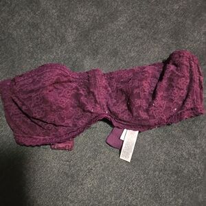 Victoria's Secret Lace Bandeau in Rich Purple
